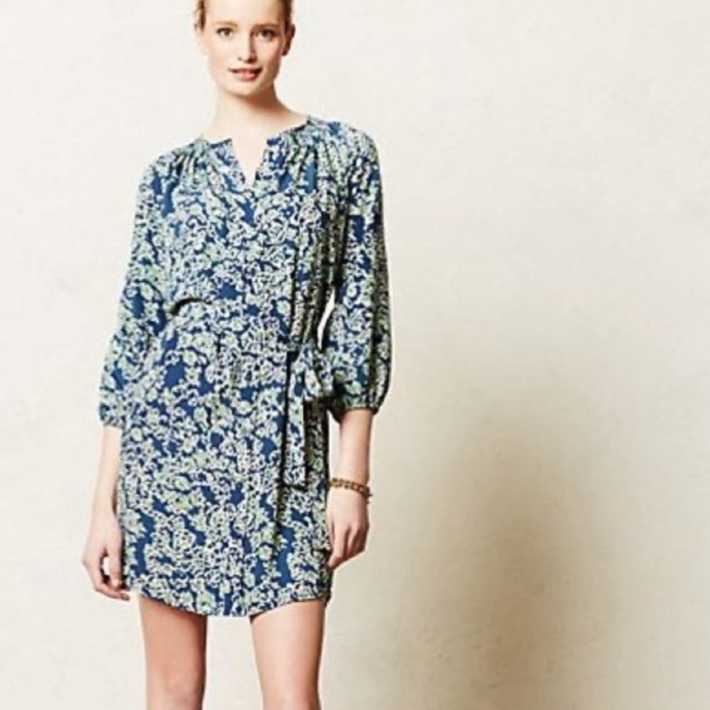 Anthropologie Maeve Button Down Dress Size Small.